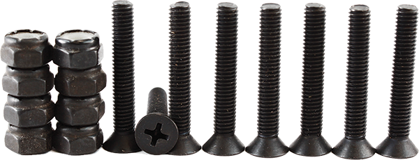 STANDARD 1.25" PHILLIPS (SET) HARDWARE packaged