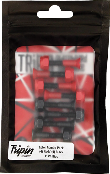 TRIPIN HARDWARE SET PH 1" RED HAIL-N