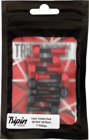 TRIPIN HARDWARE SET PH 1" RED HAIL-N