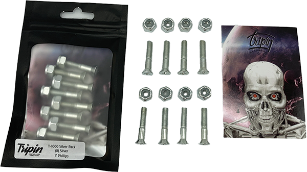 TRIPIN HARDWARE SET PH 1" T-1000S SILVER