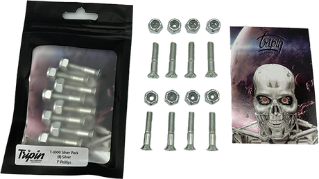 TRIPIN HARDWARE SET PH 1" T-1000S SILVER