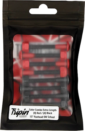 TRIPIN HARDWARE SET PHILLIPS PANHEAD 1.5" RED HAIL-N