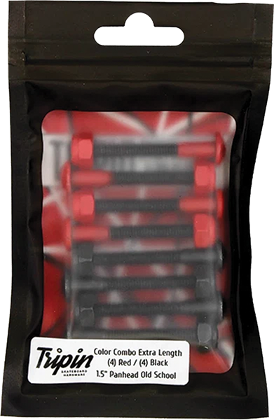 TRIPIN HARDWARE SET PHILLIPS PANHEAD 1.5" RED HAIL-N