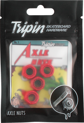 TRIPIN AXLE NUTS RED HAIL-N