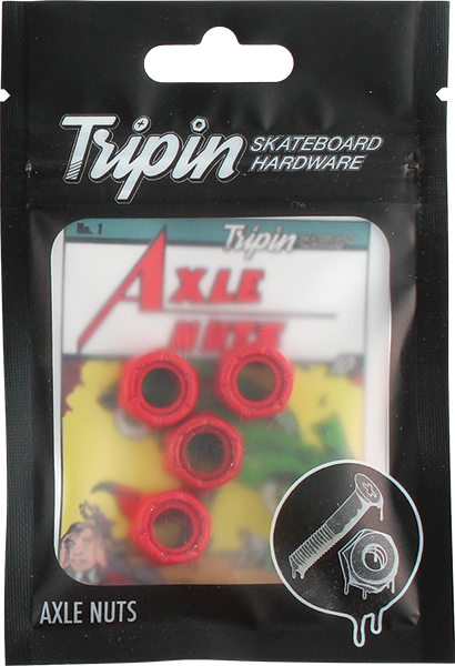 TRIPIN AXLE NUTS RED HAIL-N