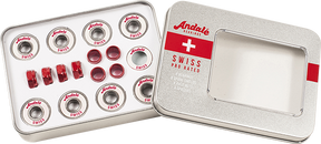 ANDALE SWISS TIN BOX BEARINGS SET SIL/WHT/RED