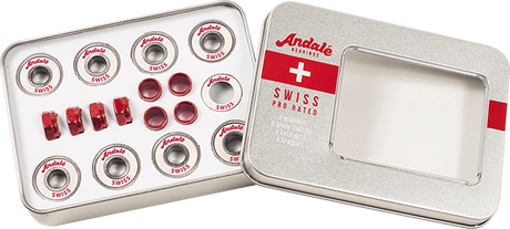 ANDALE SWISS TIN BOX BEARINGS SET SIL/WHT/RED