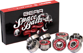 BEAR SPACE BALLS ABEC-7 8mm BEARINGS SIL/RED