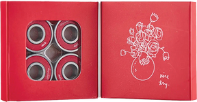 CHOCOLATE ABEC-5 BEARINGS RED/SIL