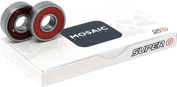 MOSAIC SUPER 0 ABEC-5 BEARINGS SIL/RED
