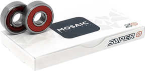 MOSAIC SUPER 0 ABEC-5 BEARINGS SIL/RED