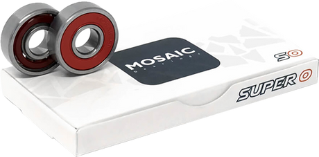 MOSAIC SUPER 0 ABEC-5 BEARINGS SIL/RED