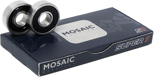 MOSAIC SUPER 1 ABEC-7 BEARINGS SILVER/BLACK