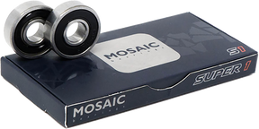 MOSAIC SUPER 1 ABEC-7 BEARINGS SILVER/BLACK