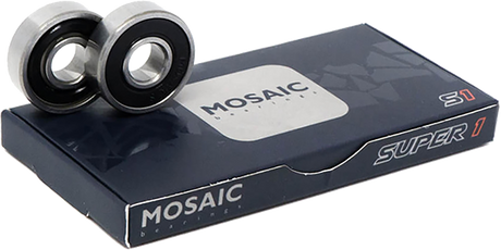 MOSAIC SUPER 1 ABEC-7 BEARINGS SILVER/BLACK