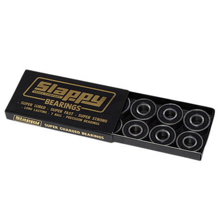 SLAPPY SUPER LUBE PRECISION BEARINGS BLK/SIL 1PC