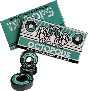 TRICLOPS OCTOPODS ABEC-7 BEARING SET GRN/BLK