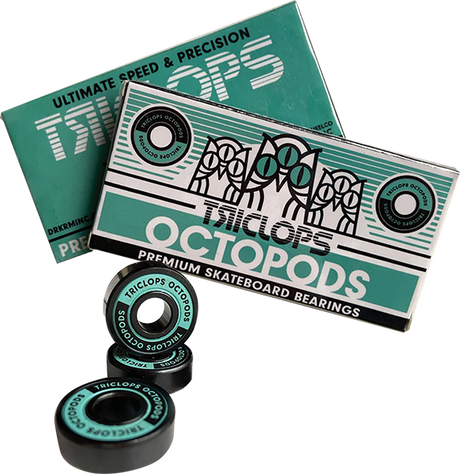 TRICLOPS OCTOPODS ABEC-7 BEARING SET GRN/BLK