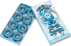 WORLD INDUSTRIES ABEC-5 WET WILLY BEARINGS SIL/BLUE