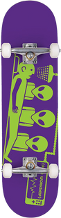 ALIEN WORKSHOP ABDUCTION SKATEBOARD COMPLETE-7.75 PURPLE/GRN