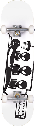 ALIEN WORKSHOP ABDUCTION SKATEBOARD COMPLETE 7.75 WHITE
