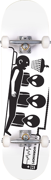ALIEN WORKSHOP ABDUCTION SKATEBOARD COMPLETE 7.75 WHITE