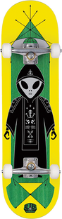 ALIEN WORKSHOP HIGH PRIEST SKATEBOARD COMPLETE-8.25 YELLOW