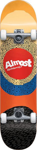 ALMOST RADIATE SKATEBOARD COMPLETE 7.5 YELLOW fp