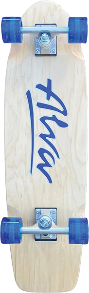 ALVA 1978 OG LOGO SKATEBOARD COMPLETE-8.5x30 NAT/BLU/SIL