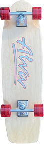 ALVA 1978 OG LOGO SKATEBOARD COMPLETE-8.5x30 NAT/SIL/RED