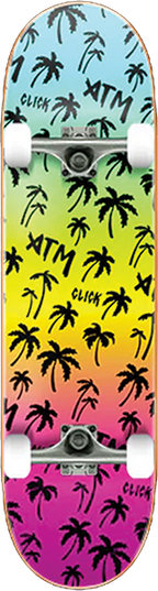 ATM BLACK RAINBOW SKATEBOARD COMPLETE-8.0