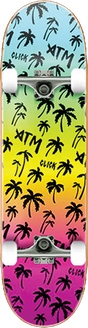 ATM BLACK RAINBOW SKATEBOARD COMPLETE-8.0