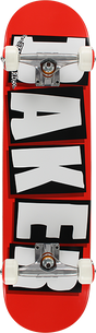 BAKER BRAND LOGO SKATEBOARD COMPLETE 8.0 RED/WHT/BLK
