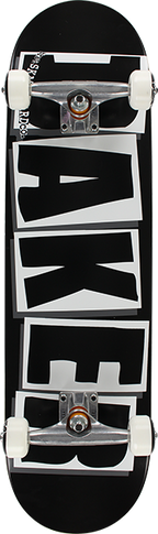 BAKER BRAND LOGO SKATEBOARD COMPLETE 8.25 BLK/WHT