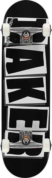 BAKER BRAND LOGO SKATEBOARD COMPLETE 8.5 BLK/WHT