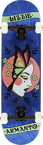BIRDHOUSE ARMANTO BUTTERFLY SKATEBOARD COMPLETE 8.0 BLUE