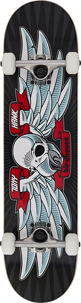 BIRDHOUSE HAWK FLYING FALCON SKATEBOARD COMPLETE 7.5 BLACK