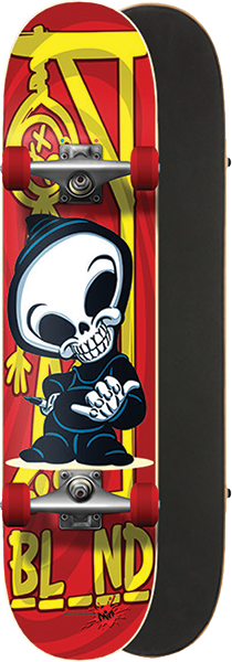 BLIND CLASSIC HANGMAN SKATEBOARD COMPLETE-7.0 RED