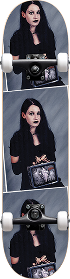 DARKSTAR GOTH GIRL SKATEBOARD COMPLETE 7.87 BLACK fp