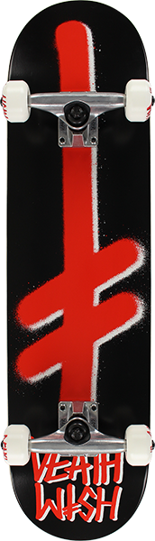 DEATHWISH GANG LOGO SKATEBOARD COMPLETE 8.0 BLK/RED/WHT