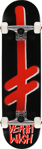 DEATHWISH GANG LOGO SKATEBOARD COMPLETE 8.0 BLK/RED/WHT