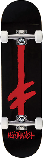 DEATHWISH GANG SPRAY SKATEBOARD COMPLETE-7.75