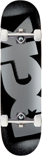 DGK OG LOGO SKATEBOARD COMPLETE-7.5 BLK/SILVER