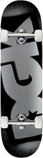 DGK OG LOGO SKATEBOARD COMPLETE-7.5 BLK/SILVER