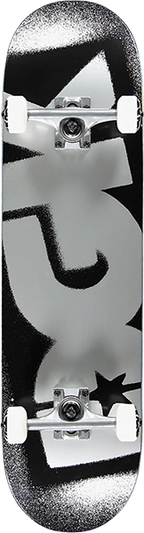 DGK OG LOGO SKATEBOARD COMPLETE-7.75 BLK/SILVER