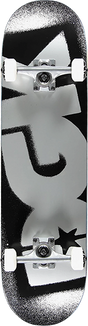 DGK OG LOGO SKATEBOARD COMPLETE-7.75 BLK/SILVER
