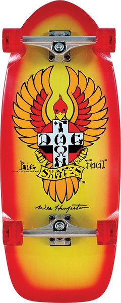 DOGTOWN BIG FOOT OG 70S RIDER COMP-11.7X30.8 OG/RD FADE