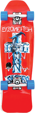 DOGTOWN STONEFISH MINI CRUISER SKATEBOARD COMPLETE-8.75x28.87 RED