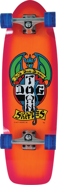 DOGTOWN RED DOG OG 70S COMP-9.1x30 ORG/MAGENTA FADE