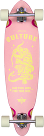 DUSTERS CULTURE LB SKATEBOARD COMPLETE 33" PINK/YEL